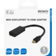 DELTACO HDMI - miniDisplayPort adapter, 4K UHD 60Hz, 0.2m, black