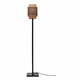 Crna/u prirodnoj boji stojeća svjetiljka s bambusovim sjenilom (visina 135 cm) Bhutan – Good&amp;Mojo