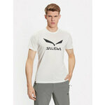Muška majica Salewa Solidlogo Dri-Rel M S/S Tee Veličina: L / Boja: bijela
