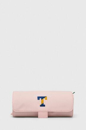 Dječja pernica Tommy Hilfiger boja: ružičasta - roza. Dječji pernica iz kolekcije Tommy Hilfiger. Model izrađen od tekstilnog materijala.