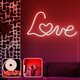 Opviq dekorativna zidna led svjetiljka, Love in Love - Large - Red