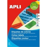 Apli - Naljepnice u boji Apli, 210 x 297 mm, fluorescentno crvene