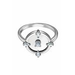 Prsten Swarovski boja: srebrna - srebrna. Prsten iz kolekcije Swarovski. Model izrađen od metala.