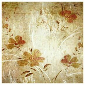 Click Props Background Vinyl with Print Oriental Floral Wallpaper 1
