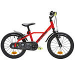 Trkaći bicikl 900 16" dječji 4-6 godina aluminijski crveni