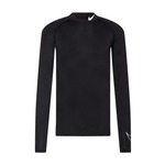 Muška kompresijska odjeća Nike Pro Dri-Fit Tight LS Mock M - black/white