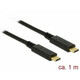 DELOCK USB 3.1 Type C veza Crno 1m 83661