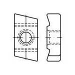 TOOLCRAFT 161569 navojne ploče za vijke s t glavom M10 čelik galvansko pocinčani 100 St.
