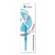 Miradent mouthmirror, antifog, blue transparent