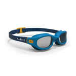 Naočale za plivanje Soft s prozirnim staklima veličina S plavo-žute