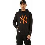 New York Yankees Majica s kapuljačom MLB Seasonal Team Logo Black/Orange L