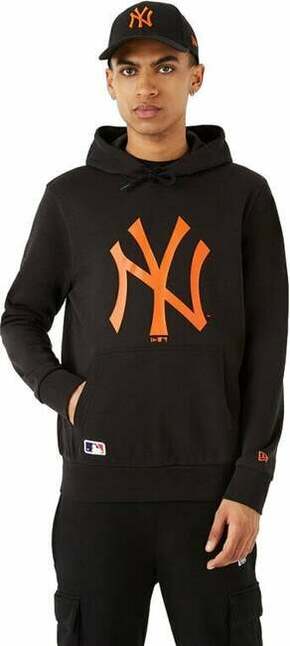 New York Yankees Majica s kapuljačom MLB Seasonal Team Logo Black/Orange L