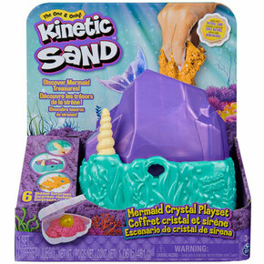 Kinetic Sand: Sirena set za igru ​​s kristalnim pijeskom - Spin Master