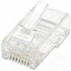 •Cat5e RJ45 modular plug •15 µ gold plated contacts •Three-prong terminal for solid wire •Fits round cable •For unshielded twisted pair applications •Standard 8P8C design, compatible with all network RJ45 connections •Fully compatible with...