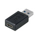 Transmedia USB type C jack to USB 3.0 3.1 type A plug TRN-C557-L