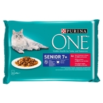 Purina ONE Senior 7+ mokra hrana za mačke 12 x (4 x 85 g)