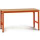 Manuflex AU4045.2001 UNIVERZALNI standardni radni stol s multiple pločom, ŠxDxV = 1500 x 600 x 760-870 mm crvena naranča