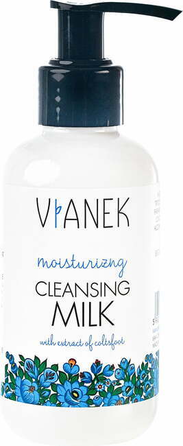 Vianek Moisturising mlijeko za čišćenje lica s hidratantnim učinkom s ekstraktom podbijela 150 ml
