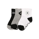 CONVERSE Čarape siva melange / crna / bijela