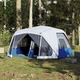 vidaXL Šator za kampiranje s LED svjetlom plavi 443 x 437 x 229 cm