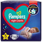 Pampers Night Pants hlače pelene, veličina 5, 22 pelena, 12-17 kg
