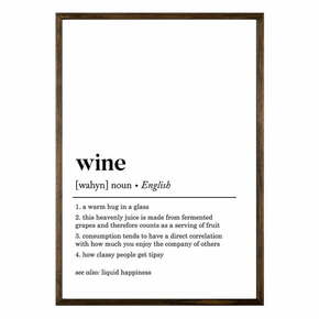 Plakat 50x70 cm Wine - Wallity