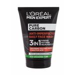 L´Oréal Paris Men Expert Pure Carbon Anti-Imperfection gel za čišćenje lica za normalnu kožu 3in1 100 ml za muškarce