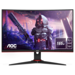 AOC C24G2AE monitor, MVA/VA, 23.6"/24", 16:9, 1920x1080, 165Hz, pivot, HDMI, DVI, 2x DisplayPort/Display port, VGA (D-Sub), USB