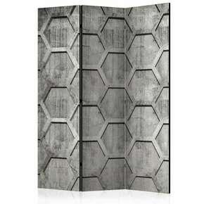Paravan u 3 dijela - Platinum cubes [Room Dividers] 135x172