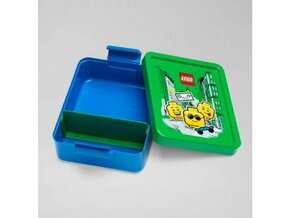 Plava kutija za užinu sa zelenim poklopcem LEGO® Iconic