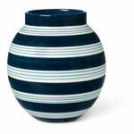 Tamnoplavo-bijela keramička vaza Kähler Design Nuovo, visina 20,5 cm