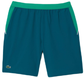 Muške kratke hlače Lacoste SPORT x Novak Djokovic Colorblock Shorts - green/white