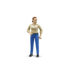 Bruder figurica žena bijela koža - plave hlače