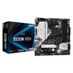 ASRock B550M Pro4 matična ploča, Socket AM4, AMD B550, 4x DDR4, max. 128 GB, ATX/mATX