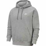 Muška sportski pulover Nike Swoosh M Club Hoodie FZ BB - dark grey heather/matte silver/white