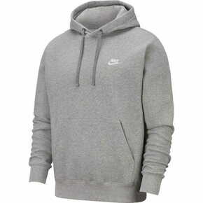 Muška sportski pulover Nike Swoosh M Club Hoodie FZ BB - dark grey heather/matte silver/white