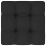 vidaXL Jastuk za sofu od paleta crni 70 x 70 x 12 cm