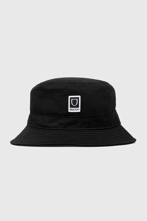 Pamučni šešir Brixton boja: crna