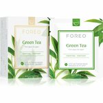 FOREO Farm to Face Green Tea osvježavajuća i umirujuća maska 6 x 6 g