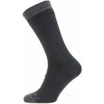 Sealskinz Waterproof Warm Weather Mid Length Sock Black/Grey M Biciklistički čarape