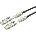 SpeaKa Professional HDMI adapterski kabel HDMI A utikač, HDMI Micro D utikač, HDMI A utikač, HDMI Micro D utikač 20.00 m crna SP-9538580 PVC obloga HDMI kabel