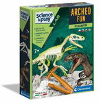 Science&amp; Play: Archeofun svjetleći Velociraptor arheološki set - Clementoni