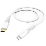Hama USB kabel za punjenje USB 2.0 Apple Lightning utikač, USB-C® utikač 1.5 m bijela 00201603