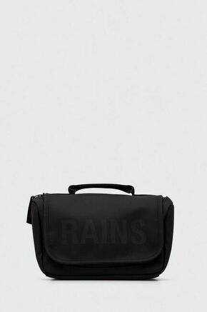 Kozmetička torbica Rains 16310 Travel Accessories boja: crna - crna. Kozmetička torbica iz kolekcije Rains. Model izrađen od sintetičkog materijala.