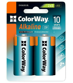 Colorway alkalna baterija D/LR20/ 1.5V/ 2 kom u pakiranju/ blisteru