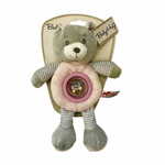 WEBHIDDENBRAND Baby Hug zvečka, medvjedić, 23 cm, roza