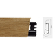 Lajsna za laminat ARBITON PVC Indo duljina 2,5m - visina 70mm - 110 jersey oak