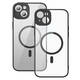 Baseus Frame Transparent Magnetic Case and Tempered Glass set za iPhone 14 Plus (crni)