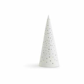 Bijeli božićni svijećnjak od koštanog porculana Kähler Design Nobili