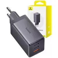 BASEUS 65W GaN5 Wall charger + kabel crno